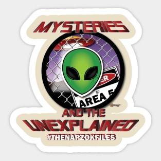 Mysteries and the Unexplained - Area 51 shirt! Sticker